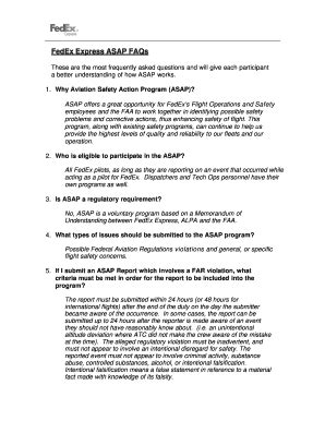 ASAP: FAQs .